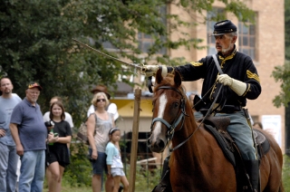 Sergeant Kilgore rides the rings 